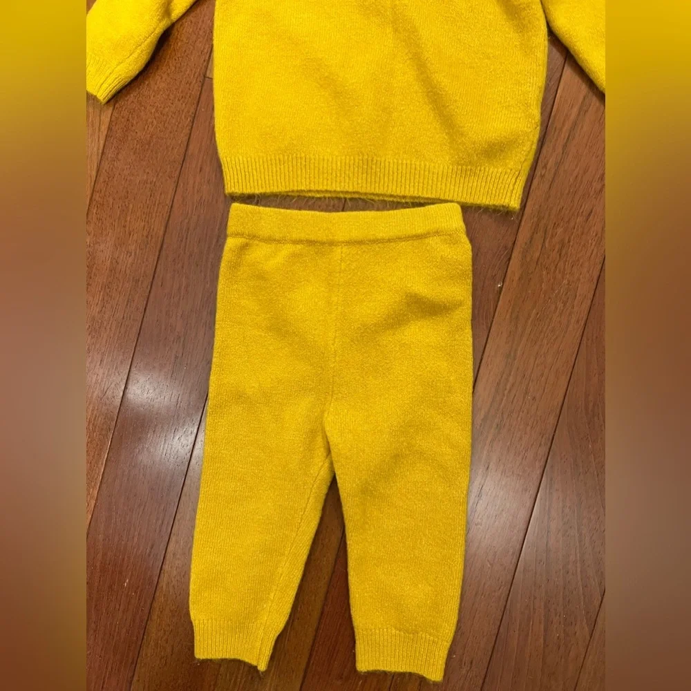 Baby Fair Isle Top & Bottom Set - Cat & Jack™ Yellow e1.